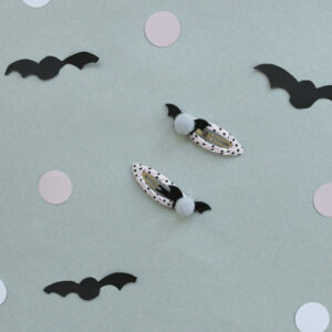 Pom Pom Fledermaus Haarspangen