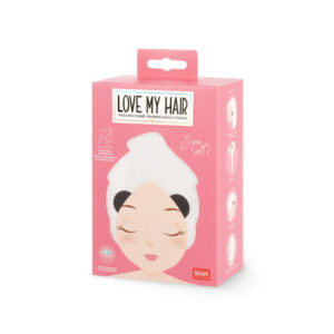 Turban Handtuch für die Haare Love my Hair (Panda) – Bild 5