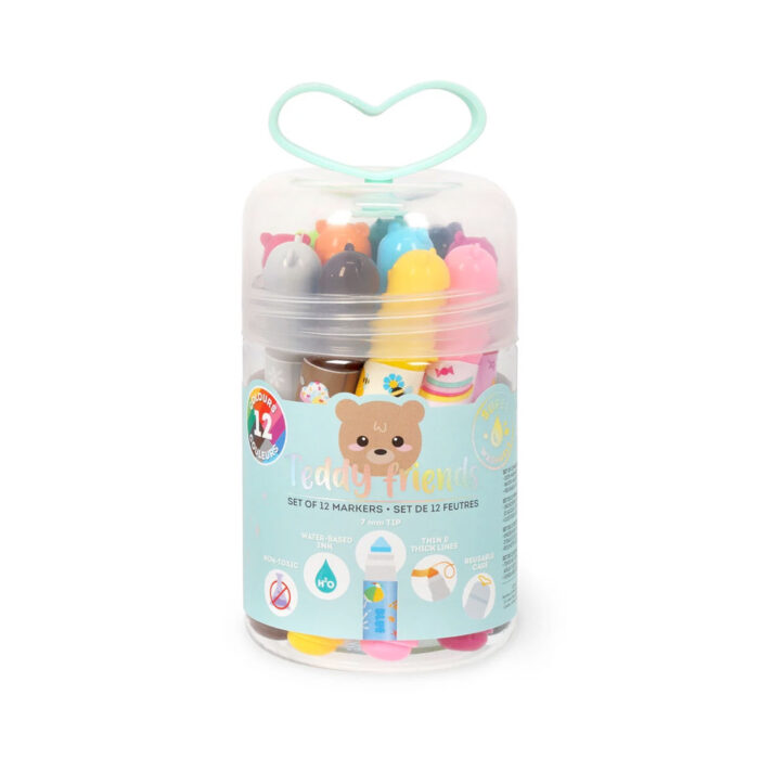 Filzstifte Teddy Friends 12er-Set – Bild 6