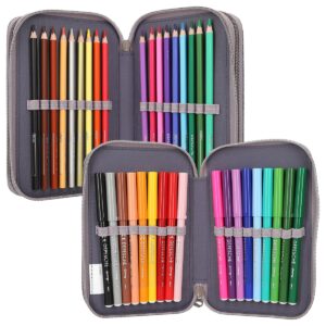 3 Fach Federtasche Miss Melody mit LED Seerosen – Bild 5