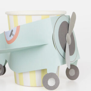 Flugzeug Pappbecher von Meri Meri