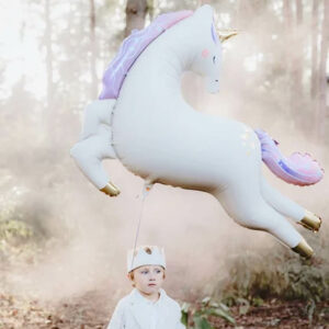 Springendes Einhorn Folienballon