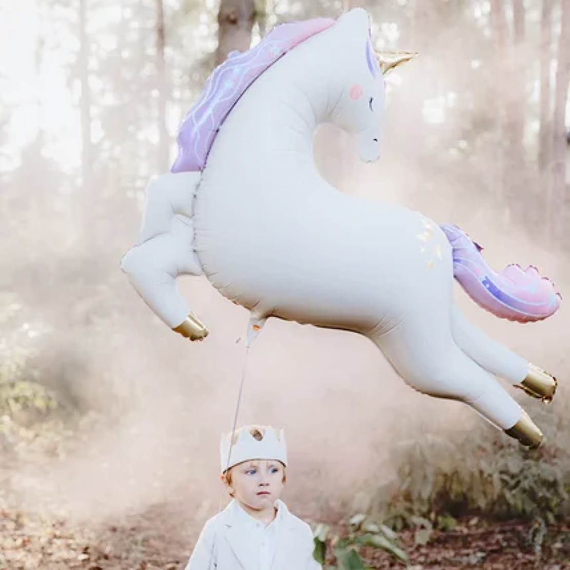 partydeco_einhorn_unicorn_pferde70 Springendes Einhorn Folienballon – Bild 1
