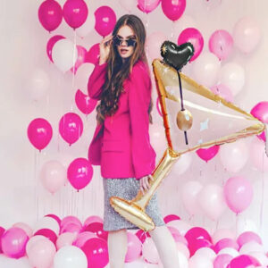 Folien Luftballon Glas