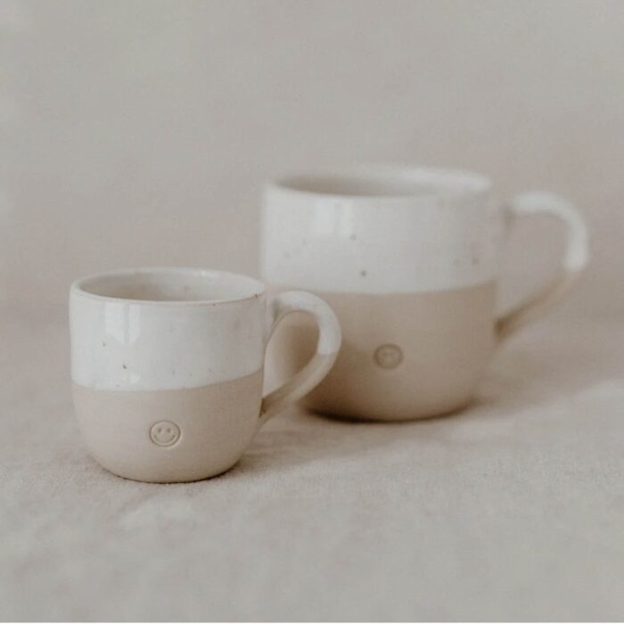 Steingut Espresso Tasse "Smiley" – Bild 4
