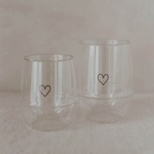 Doppelwandiges Glas "Herz" (verschiedene Größen) – Bild 12