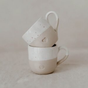 Steingut Espresso Tasse "Smiley" – Bild 5