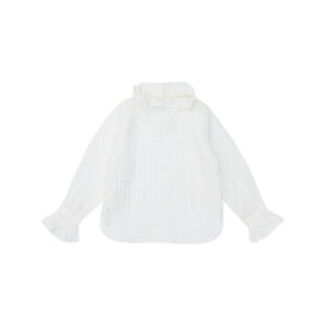 Schlupfbluse "White" aus Musselin – Bild 2