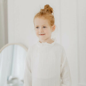 Schlupfbluse "White" aus Musselin