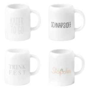 Bierkrug Pinnchen in verschiedenen Designs