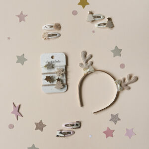 Goldene Weihnachtsbaum Haarspangen – Bild 2