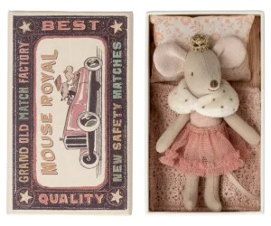 Kuschelmaus Prinzessin, Kleine Schwester in der Schachtel (H 11 cm)