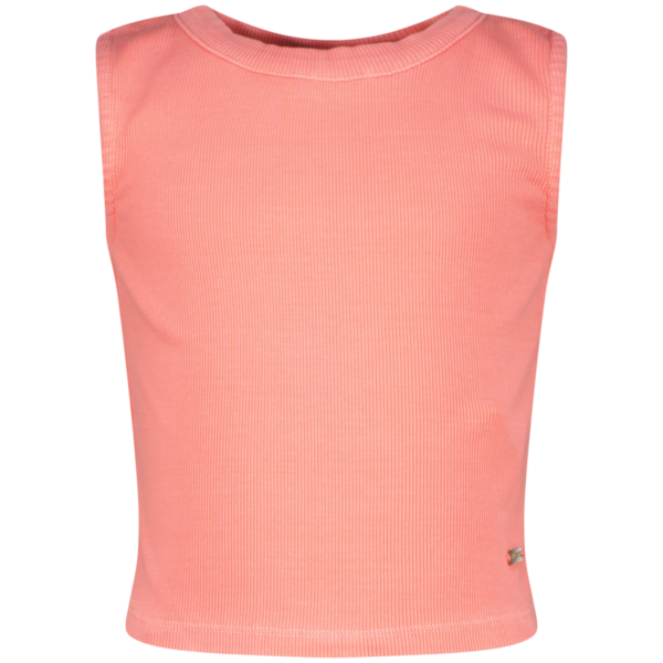 Basic Crop Rib Top, Neon Peach von Vingino – Bild 1