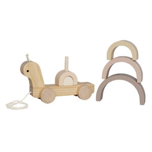 Nachziehtier und Stapelspielzeug Schnecke – Bild 2