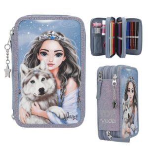 3 Fach Federtasche Wolf von TOPModel – Bild 2