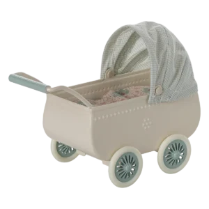 Kinderwagen mit Babymaus (Minze) – Bild 3