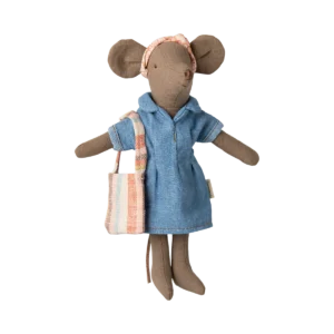 Jeanskleid und Tasche, Mama Maus – Bild 4