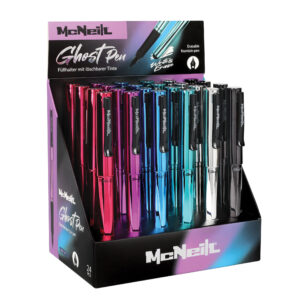 Ghost Pen Füllhalter mit Gummigriff (schimmernde Metallic Farben)