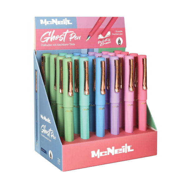Ghost Pen Füllhalter mit Gummigriff (Pastell Farben) – Bild 1