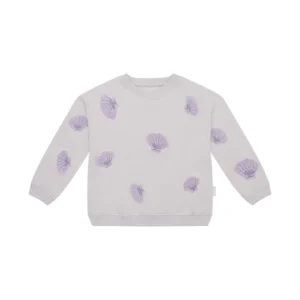 Oversized Sweatshirt mit Muschel Applikationen