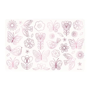 Platzsets zum Ausmalen "Schmetterlinge & Blumen" von Meri Meri – Bild 3