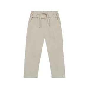 Leinenhose mit Rüschen und Schleife (Sand)