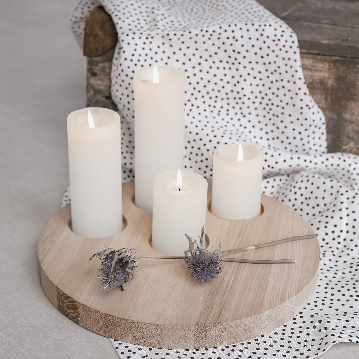 Kerzenbrett aus Eiche – Bild 7