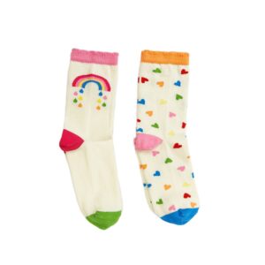 Socken "Rainbow Hearts" (2er Packung) – Bild 3