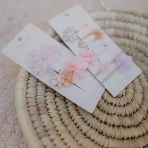 Haarspangen French Hairclips Flower Power – Bild 2