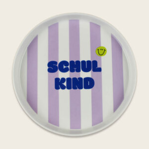 Porzellan-Set "Schulkind" Streifen, Flieder und Pink – Bild 9