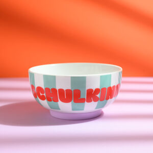 Porzellan-Set "Schulkind" Streifen, Flieder und Pink – Bild 13