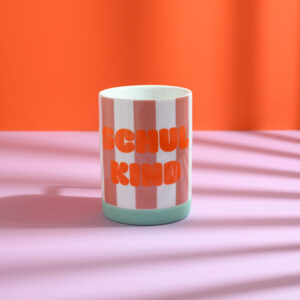 Porzellan-Set "Schulkind" Streifen, Flieder und Pink – Bild 12