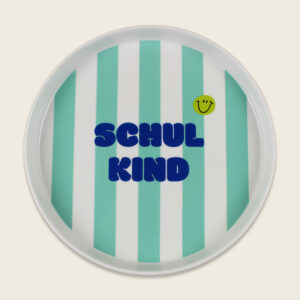 Porzellan-Set "Schulkind" Streifen, Türkis und Grün – Bild 7