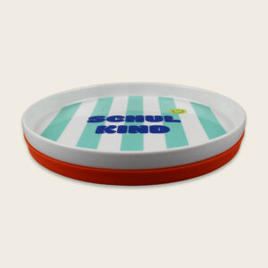 Porzellan-Set "Schulkind" Streifen, Türkis und Grün – Bild 8