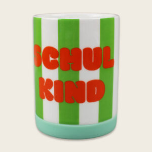 Porzellan-Set "Schulkind" Streifen, Türkis und Grün – Bild 10