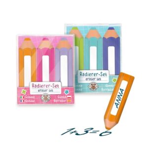 ABC-5 Radierer Stifte (3er Set)
