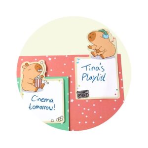 Happy Notes 2er-Set, Capybara – Bild 3