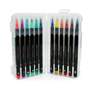 Set mit 12 Filzstiften mit Pinselspitze Brush Markers, Bright Colours – Bild 2