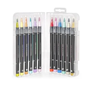 Set mit 12 Filzstiften mit Pinselspitze Brush Markers, Pastel Colours – Bild 2