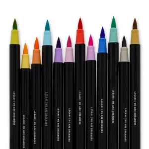 Set mit 12 Filzstiften mit Pinselspitze Brush Markers, Pastel Colours – Bild 3