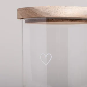 Vorratsglas "Herz" (weiß) – Bild 4