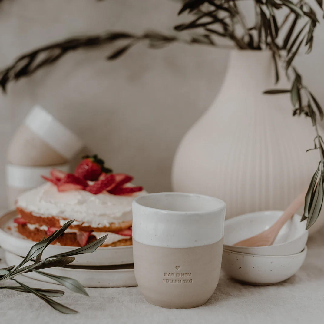 Steingut-Becher "Toller Tag" – Bild 2