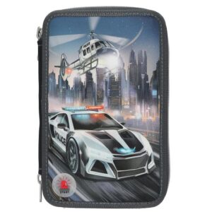 "Monster Cars" 3 Fach Federtasche (LED) – Bild 2