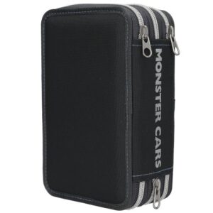 "Monster Cars" 3 Fach Federtasche (LED) – Bild 4