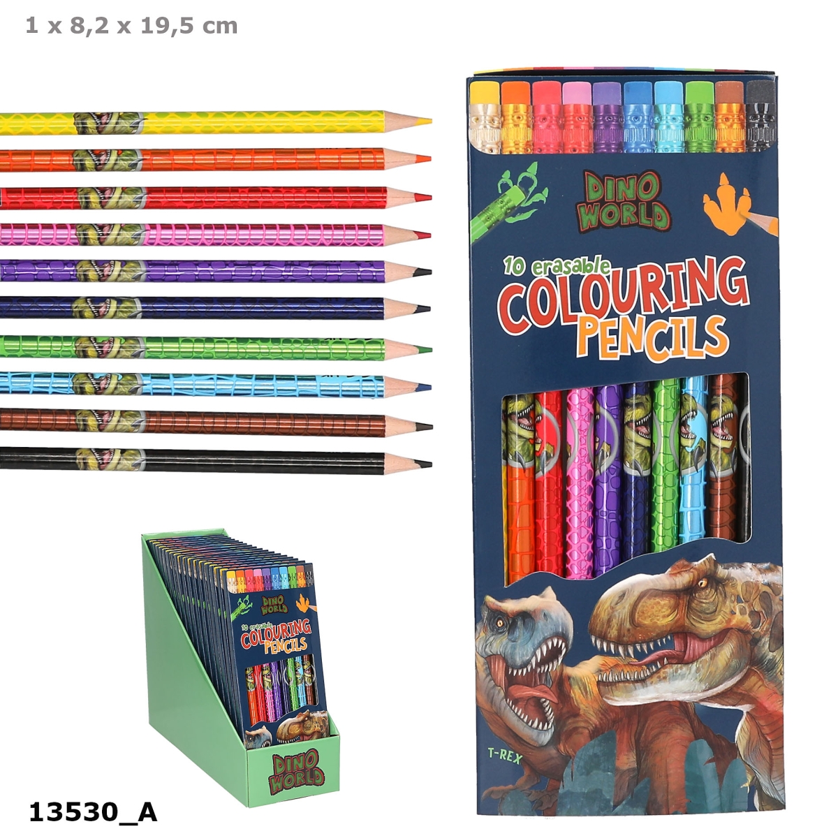 0013530-0013530_0013530_13530_0_image_zoom Radierbare Buntstifte "Dino World" – Bild 6