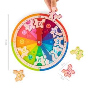 ABC Champions Lernuhr Holzpuzzle – Bild 3