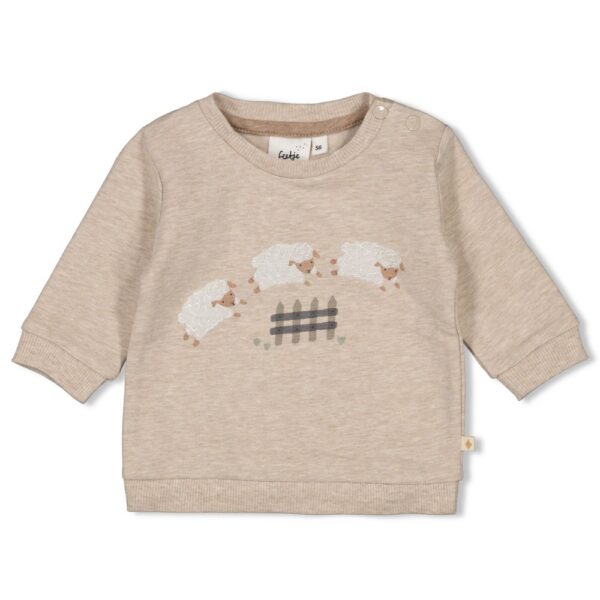 Sweater Sleepy Sheepy (Taupe Melange) – Bild 1