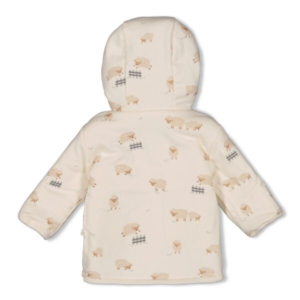 Wendejacke Teddy mit Kapuze - Sleepy Sheepy (Creme) – Bild 3