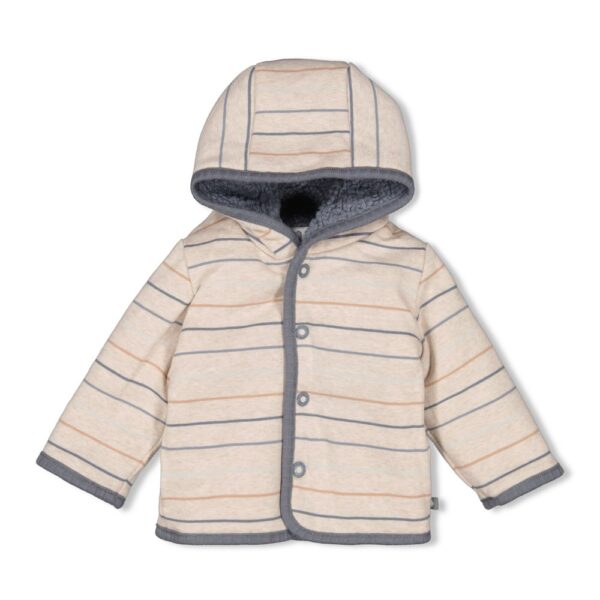 Bouclé Wendejacke mit Kapuze - Howdy (Blau) – Bild 4