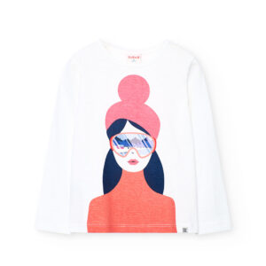 Gestricktes Flame T-Shirt (off white) von Boboli